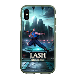 Чехол iPhone XS Max матовый Deadlock Lash