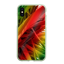 Чехол iPhone XS Max матовый Текстура шипы