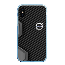 Чехол iPhone XS Max матовый Volvo carbon car