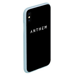 Чехол iPhone XS Max матовый Anthem bioware, цвет: 3D-голубой — фото 2