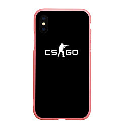 Чехол iPhone XS Max матовый CSGO logo