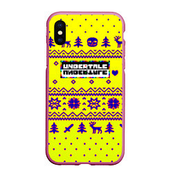 Чехол iPhone XS Max матовый Undertale winter