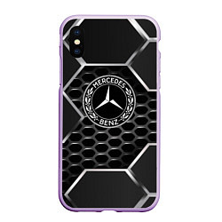 Чехол iPhone XS Max матовый Mercedes carbon