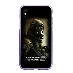 Чехол iPhone XS Max матовый Counter strike 2 спецназ