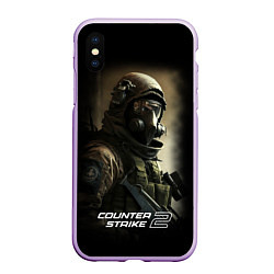 Чехол iPhone XS Max матовый Counter strike 2 спецназ