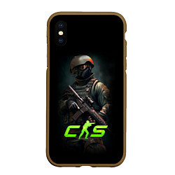 Чехол iPhone XS Max матовый CS counter terrorist