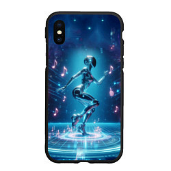 Чехол iPhone XS Max матовый Cyber robot girl - ai art fantasy