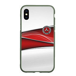 Чехол iPhone XS Max матовый Mercedes benz авто