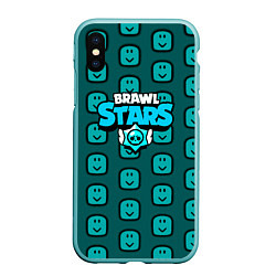 Чехол iPhone XS Max матовый Brawl stars mobile