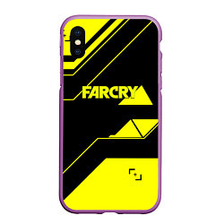 Чехол iPhone XS Max матовый Farcry geometry sport, цвет: 3D-фиолетовый