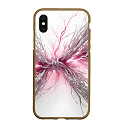 Чехол iPhone XS Max матовый Электрическое сплетение