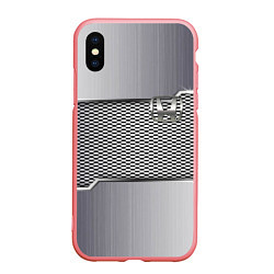 Чехол iPhone XS Max матовый Honda metal steel