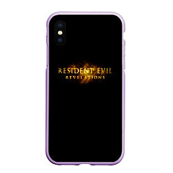 Чехол iPhone XS Max матовый Resident Evil 7 biohazard, цвет: 3D-сиреневый