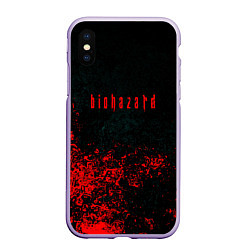 Чехол iPhone XS Max матовый Biohazard брызги красок