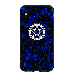 Чехол iPhone XS Max матовый Black Butler blue energy, цвет: 3D-черный