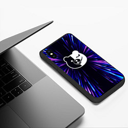 Чехол iPhone XS Max матовый Danganronpa neon energy, цвет: 3D-черный — фото 2