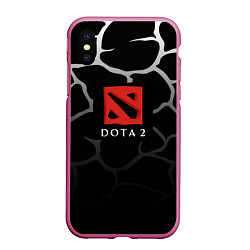 Чехол iPhone XS Max матовый DOTA2 земля