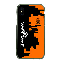 Чехол iPhone XS Max матовый Warframe текстура