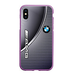 Чехол iPhone XS Max матовый BMW metalic auto metal