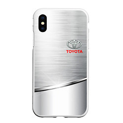 Чехол iPhone XS Max матовый Toyota metalic brend