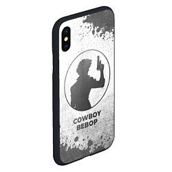 Чехол iPhone XS Max матовый Cowboy Bebop - white gradient, цвет: 3D-черный — фото 2