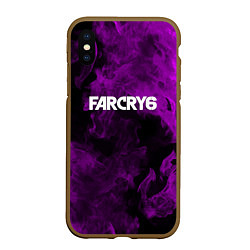 Чехол iPhone XS Max матовый Farcry neon fire