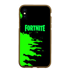 Чехол iPhone XS Max матовый Fortnite краски звезды