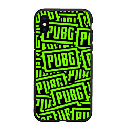 Чехол iPhone XS Max матовый PUBG pattern game