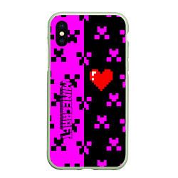 Чехол iPhone XS Max матовый Minecraft love game