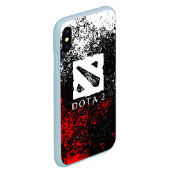 Чехол iPhone XS Max матовый Dota2 брызги красок, цвет: 3D-голубой — фото 2