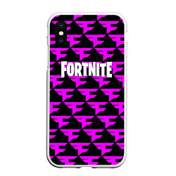 Чехол iPhone XS Max матовый Fortnite faze clan