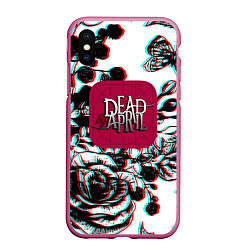 Чехол iPhone XS Max матовый Dead by april rose glitch