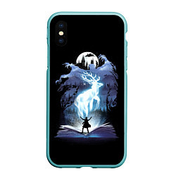 Чехол iPhone XS Max матовый Harry Potter patronus and dementors