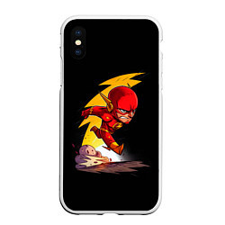 Чехол iPhone XS Max матовый Chibi Flash