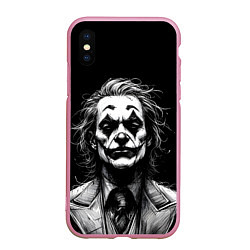 Чехол iPhone XS Max матовый Joker - clown