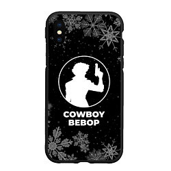 Чехол iPhone XS Max матовый Снежный Cowboy Bebop, цвет: 3D-черный