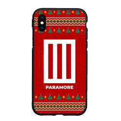 Чехол iPhone XS Max матовый Paramore new year, цвет: 3D-черный