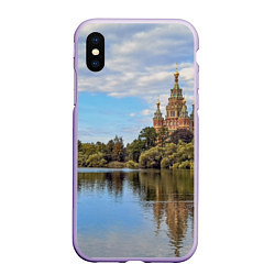 Чехол iPhone XS Max матовый Собор святых апостолов Петра и Павла в Петергофе