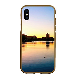 Чехол iPhone XS Max матовый Шкиперская гавань в Санкт-Петербурге