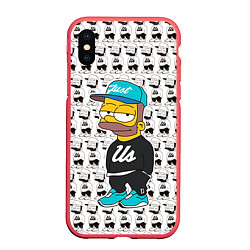 Чехол iPhone XS Max матовый Bart Just Us