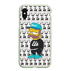 Чехол iPhone XS Max матовый Bart Just Us, цвет: 3D-салатовый