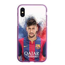 Чехол iPhone XS Max матовый Neymar FCB