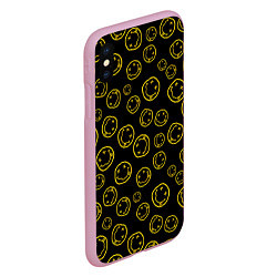 Чехол iPhone XS Max матовый Nirvana Pattern, цвет: 3D-розовый — фото 2