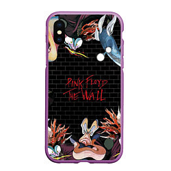 Чехол iPhone XS Max матовый Pink Floyd: The Wall, цвет: 3D-фиолетовый