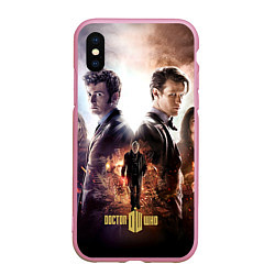 Чехол iPhone XS Max матовый Doctor Who: Heritage, цвет: 3D-розовый