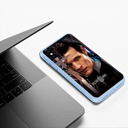 Чехол iPhone XS Max матовый Доктор кто, цвет: 3D-голубой — фото 2