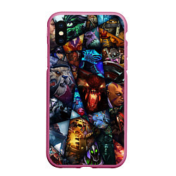 Чехол iPhone XS Max матовый Dota 2: All Pick