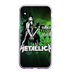 Чехол iPhone XS Max матовый Metallica: Robert Trujillo, цвет: 3D-сиреневый
