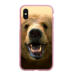 Чехол iPhone XS Max матовый Взгляд медведя