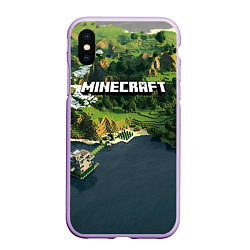 Чехол iPhone XS Max матовый Minecraft Location